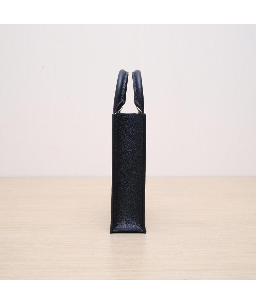 LOUIS VUITTON Черная кожаная сумка через плечо, фото 5