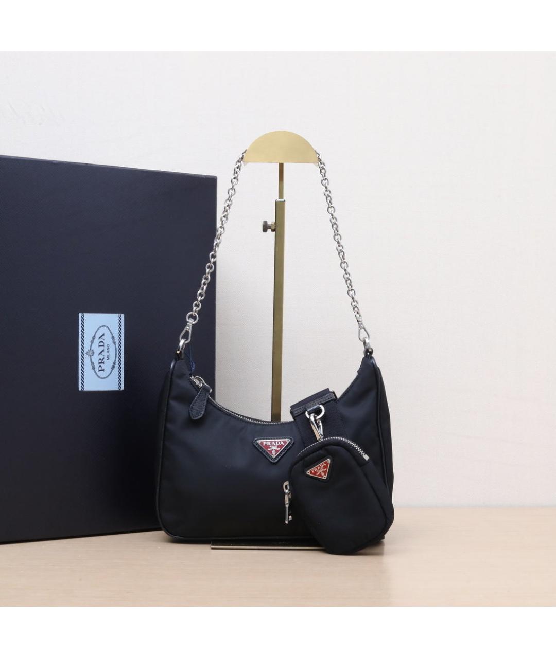 PRADA Черная сумка через плечо, фото 2