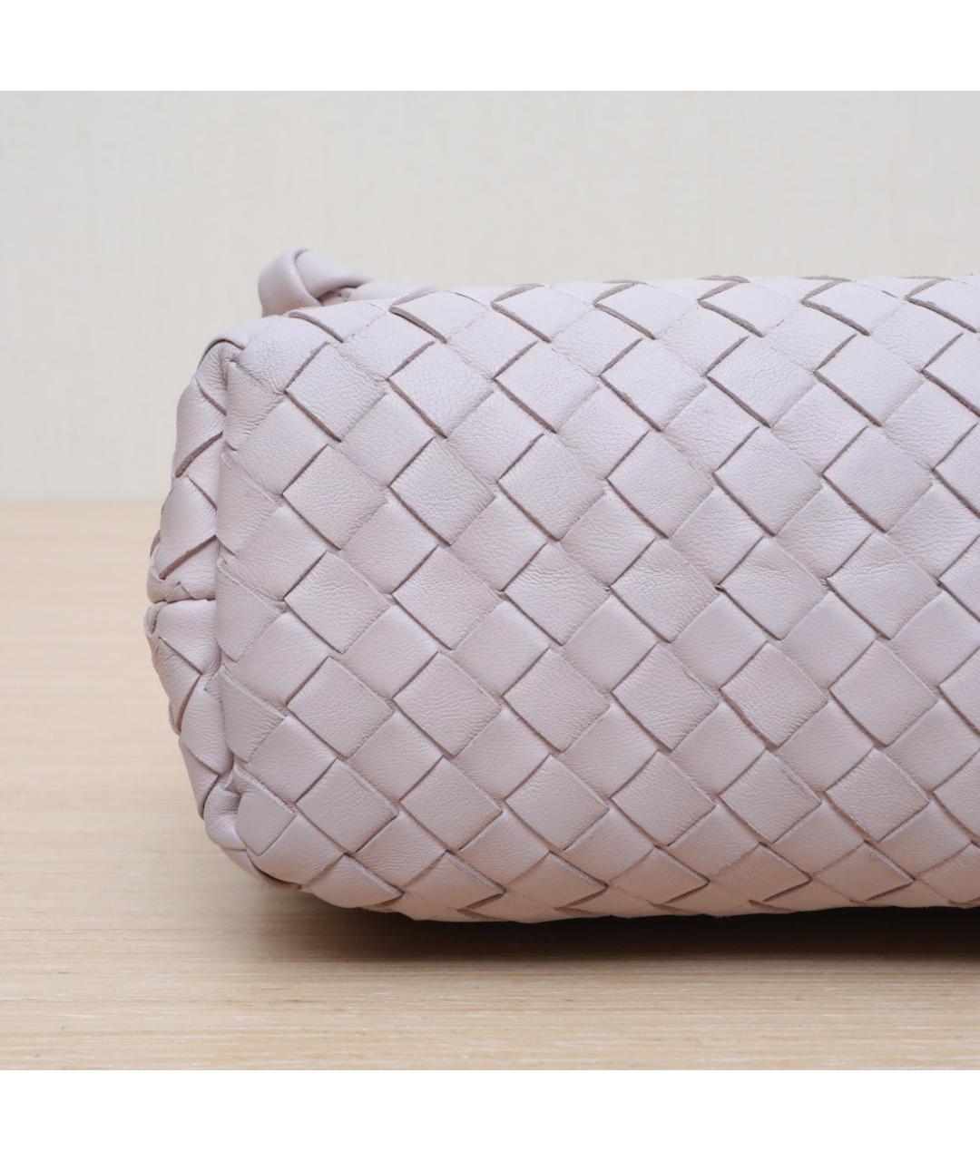 BOTTEGA VENETA Розовая кожаная сумка через плечо, фото 9