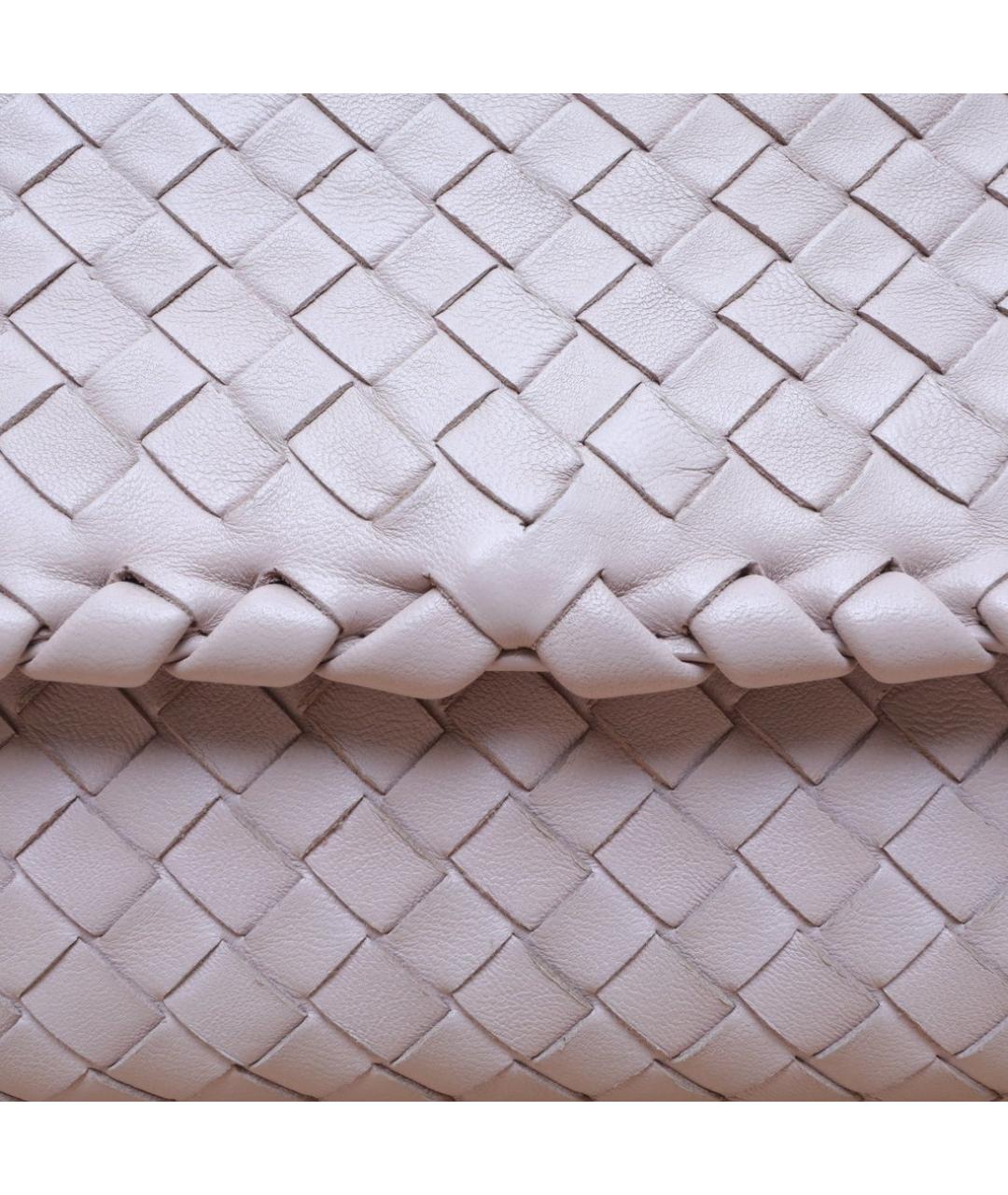 BOTTEGA VENETA Розовая кожаная сумка через плечо, фото 8