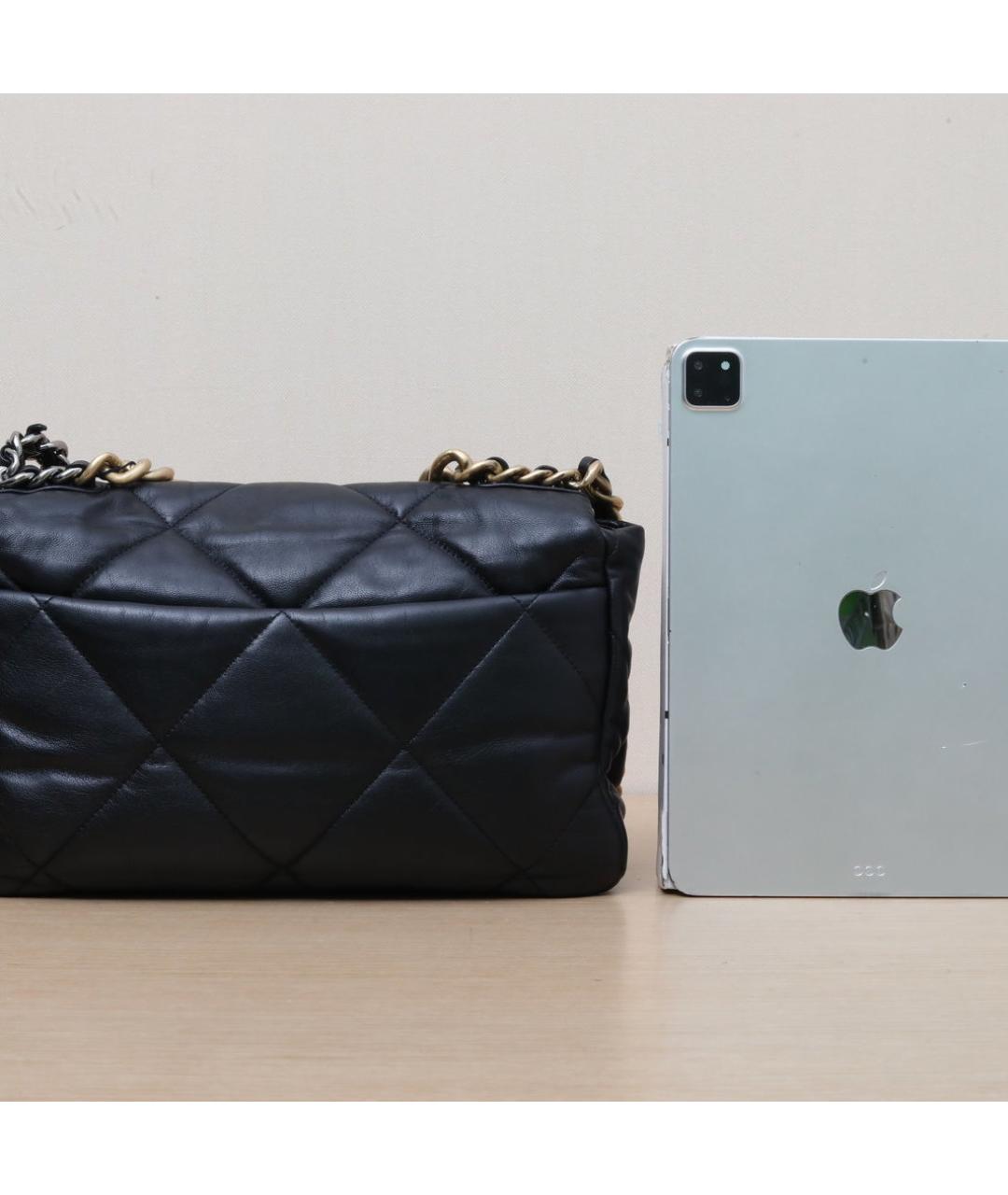 CHANEL Черная кожаная сумка через плечо, фото 7