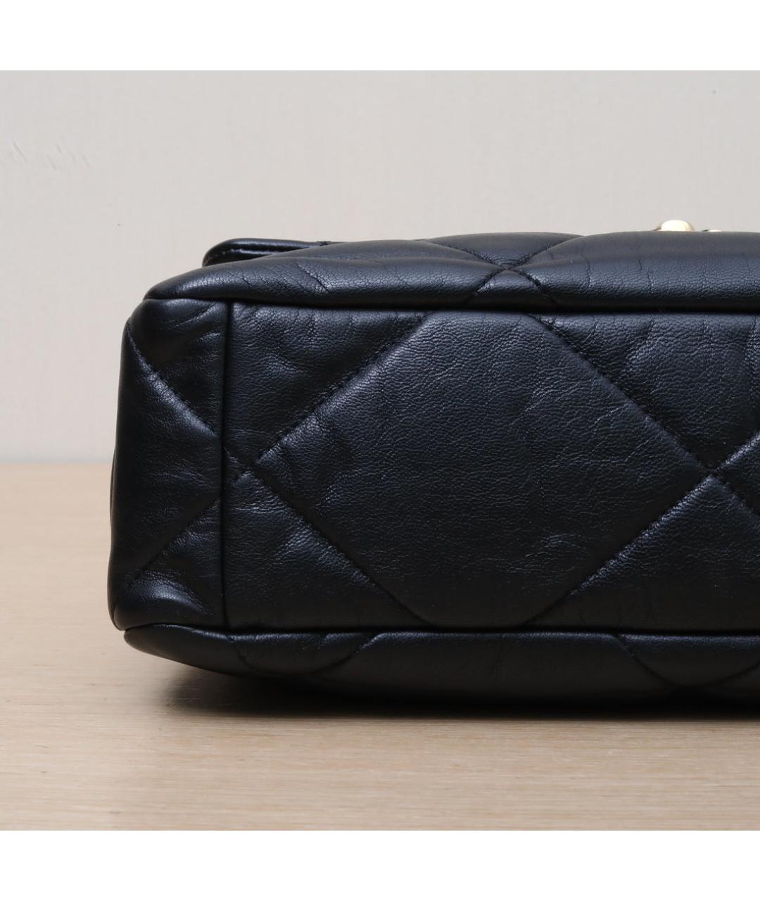 CHANEL Черная кожаная сумка через плечо, фото 9
