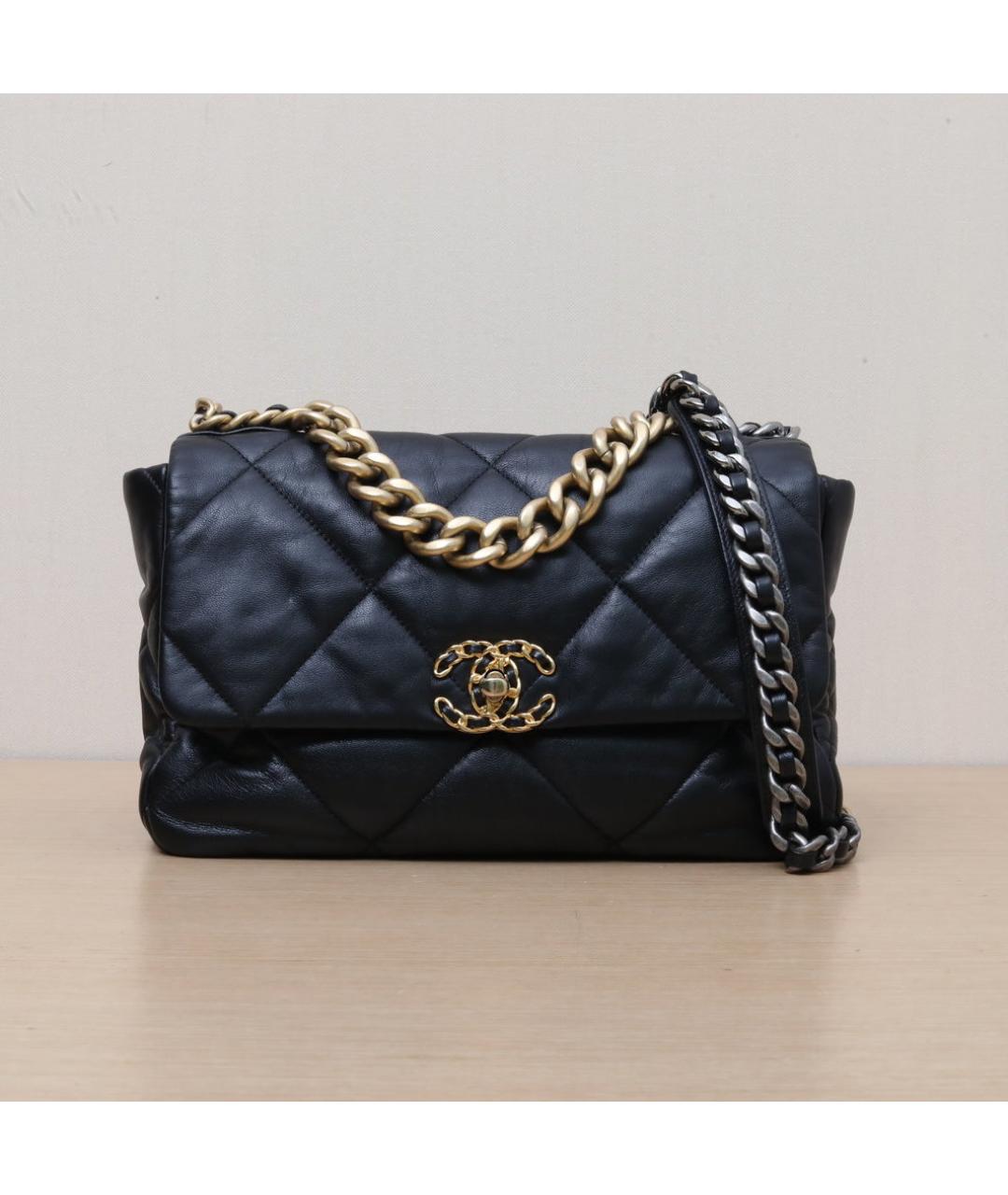 CHANEL Черная кожаная сумка через плечо, фото 3