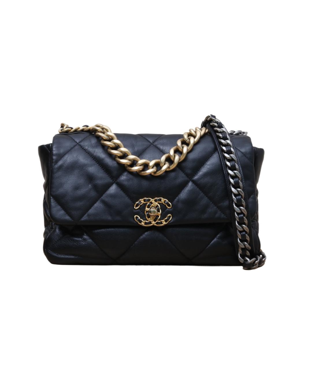 CHANEL Черная кожаная сумка через плечо, фото 1