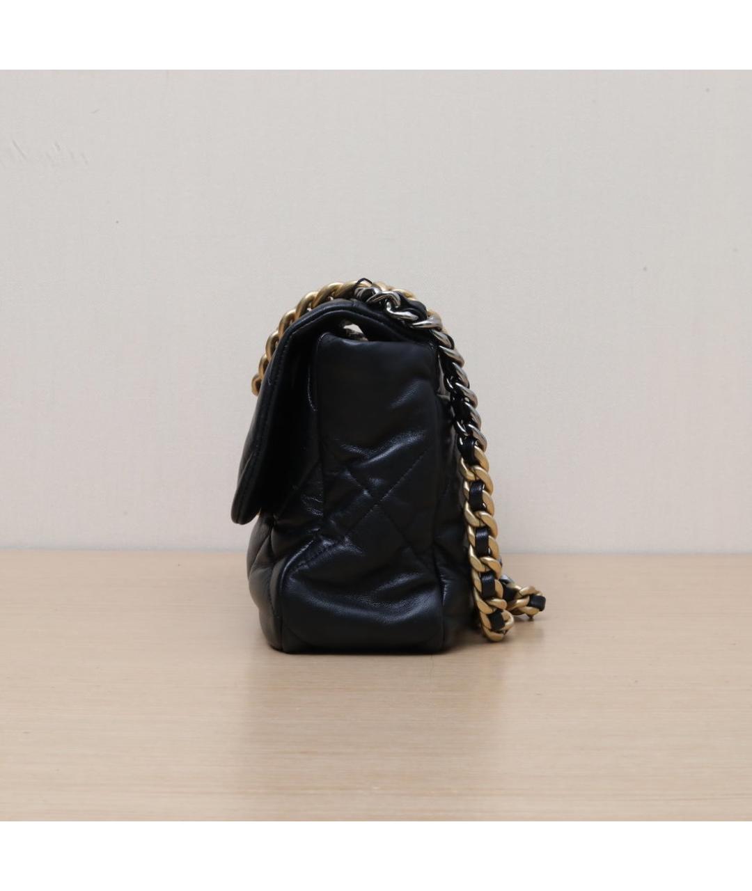 CHANEL Черная кожаная сумка через плечо, фото 5