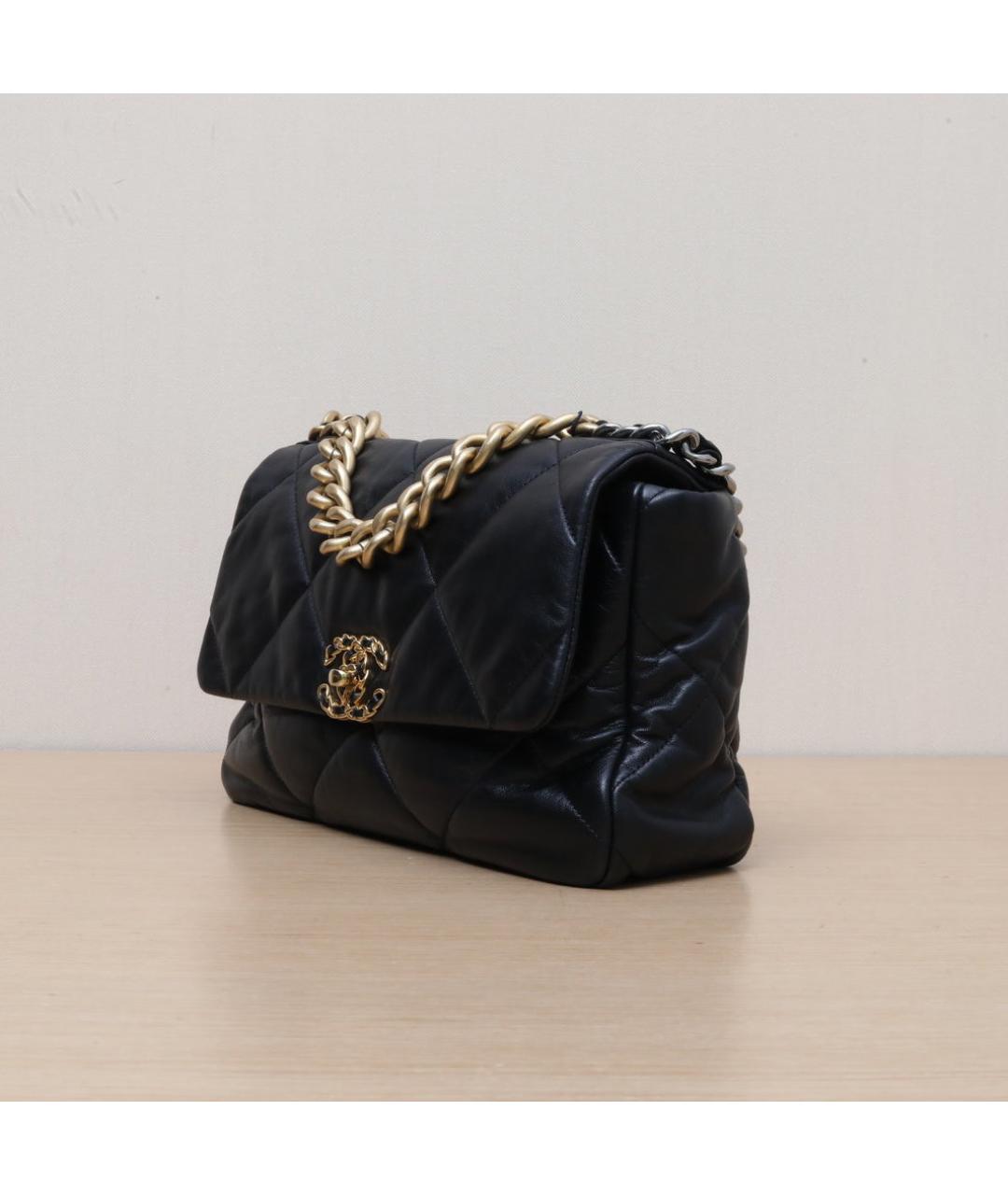 CHANEL Черная кожаная сумка через плечо, фото 4