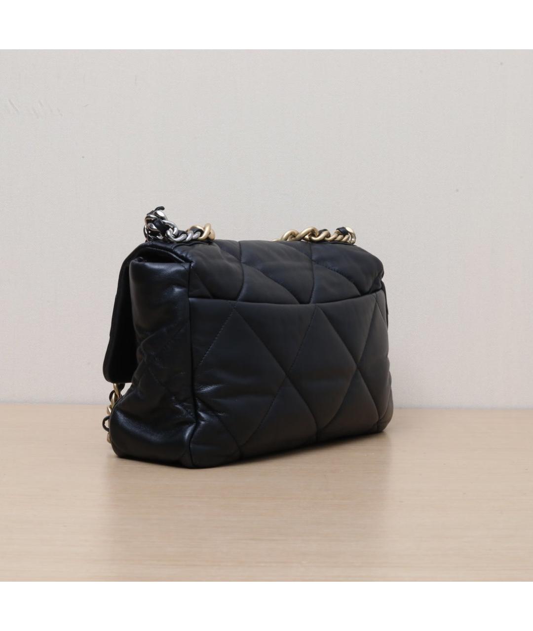CHANEL Черная кожаная сумка через плечо, фото 6
