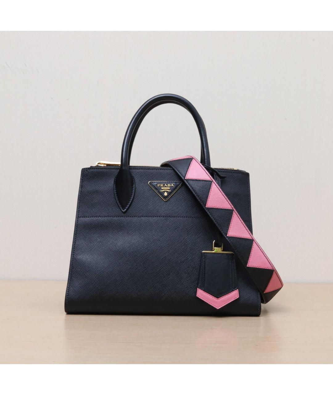 PRADA Черная кожаная сумка через плечо, фото 3