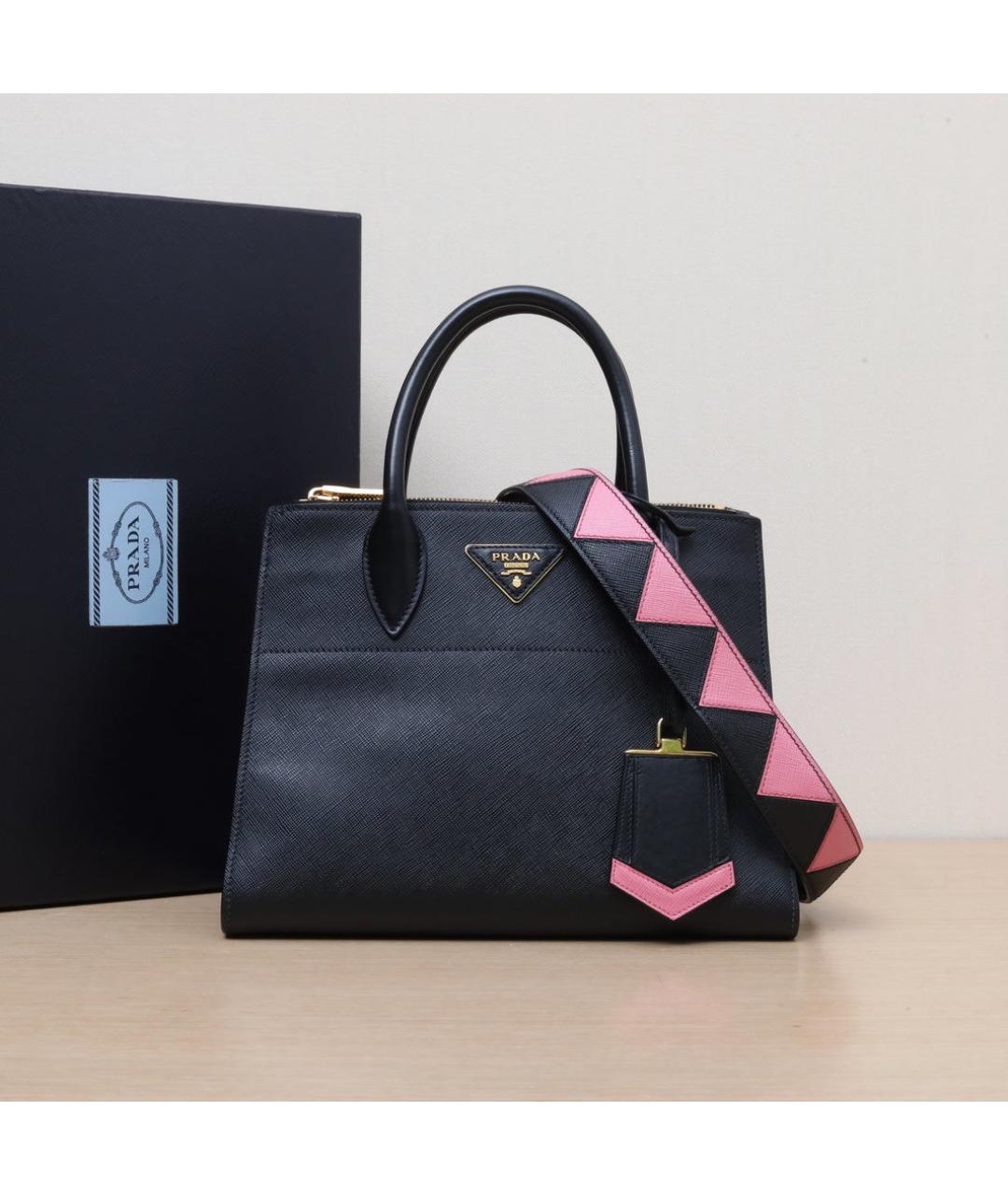 PRADA Черная кожаная сумка через плечо, фото 2