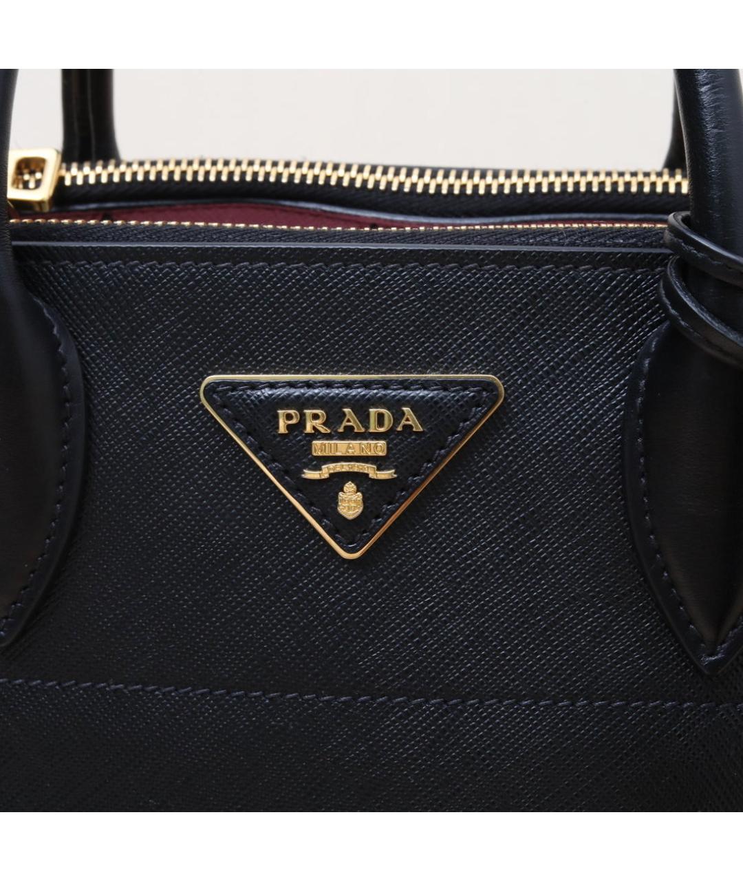 PRADA Черная кожаная сумка через плечо, фото 8