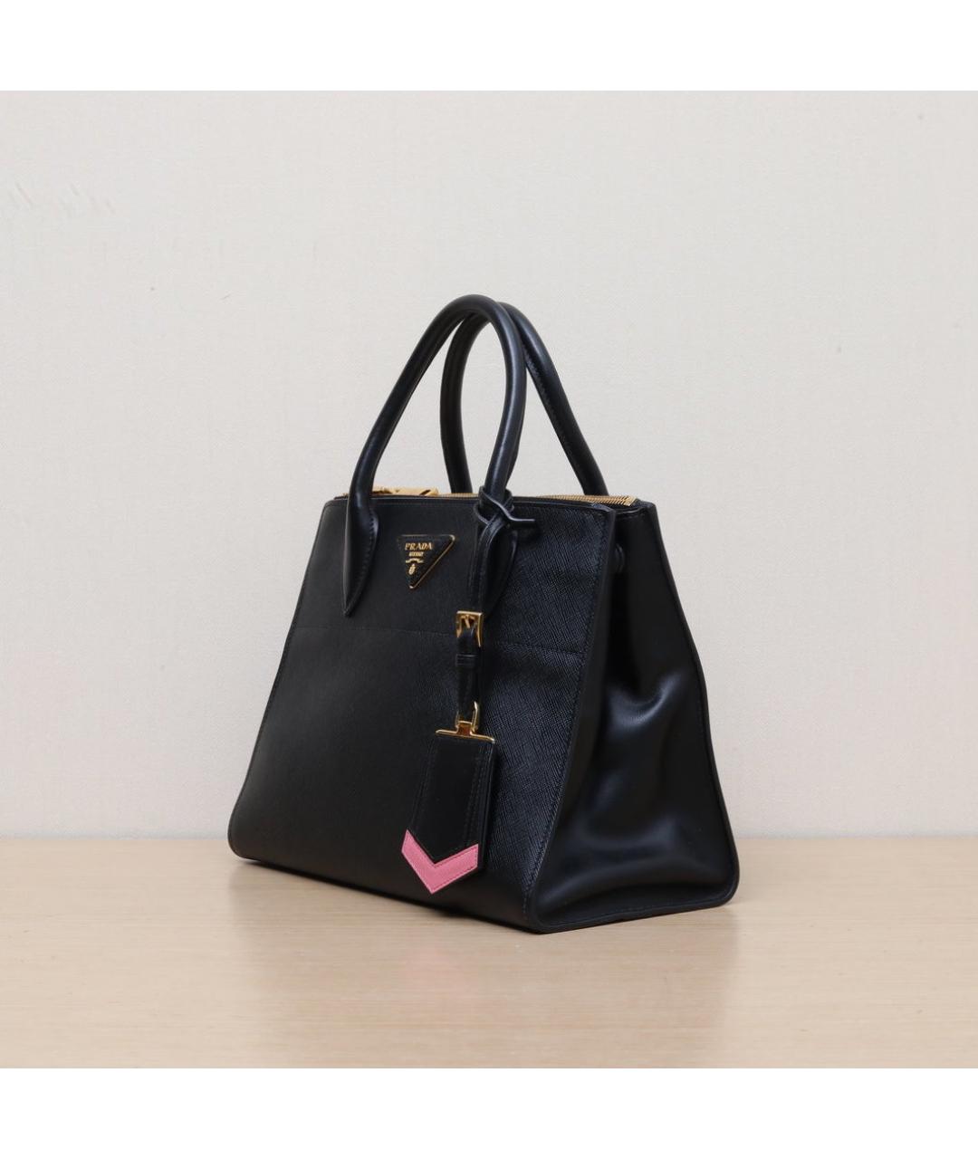 PRADA Черная кожаная сумка через плечо, фото 4
