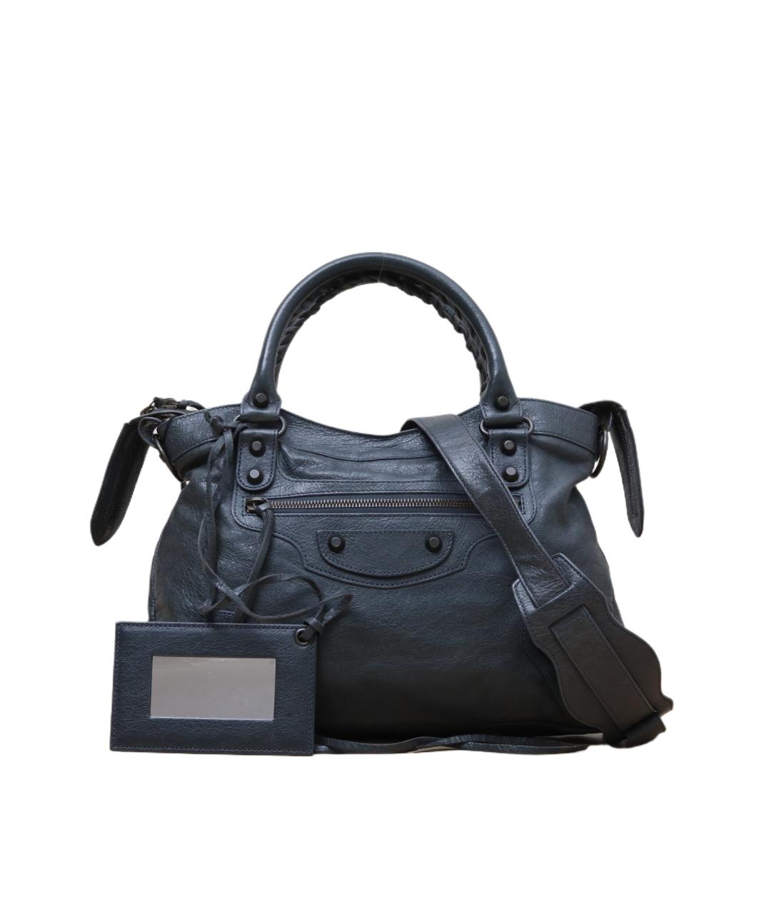 BALENCIAGA Зеленая кожаная сумка через плечо, фото 1