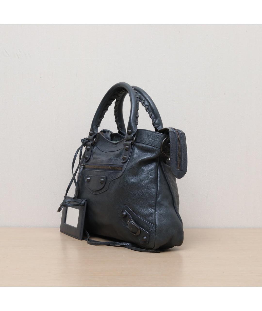 BALENCIAGA Зеленая кожаная сумка через плечо, фото 4