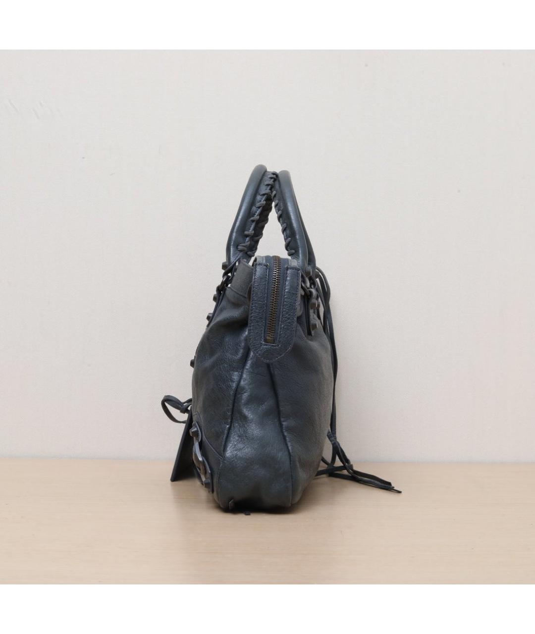 BALENCIAGA Зеленая кожаная сумка через плечо, фото 5