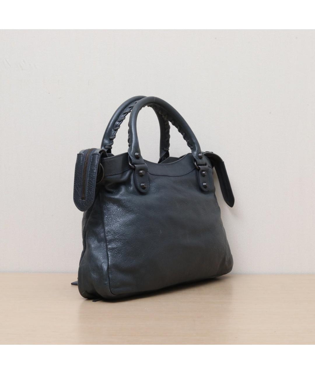 BALENCIAGA Зеленая кожаная сумка через плечо, фото 6