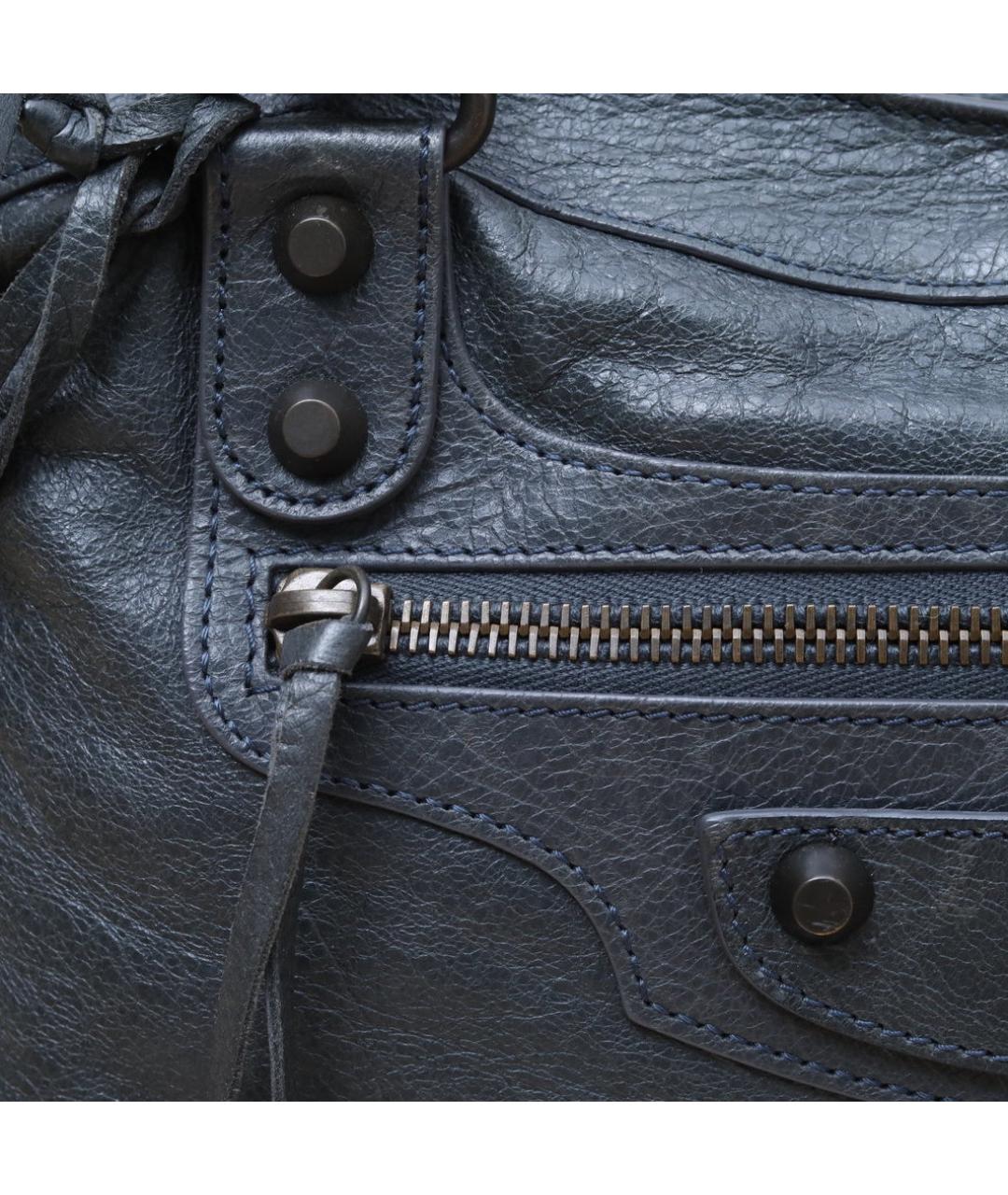 BALENCIAGA Зеленая кожаная сумка через плечо, фото 8