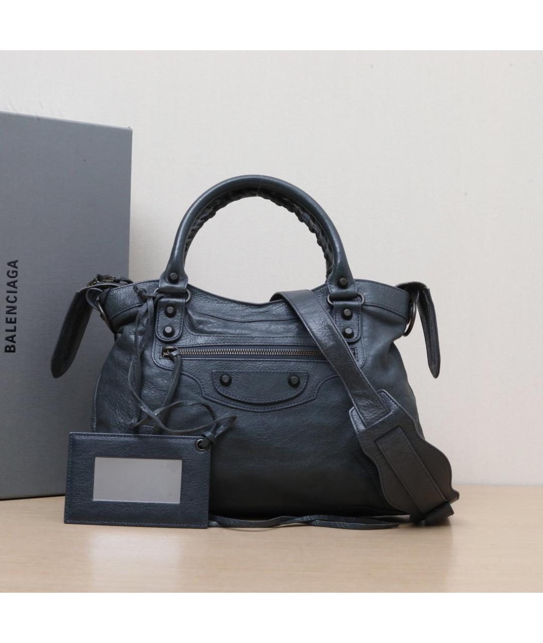 BALENCIAGA Зеленая кожаная сумка через плечо, фото 2