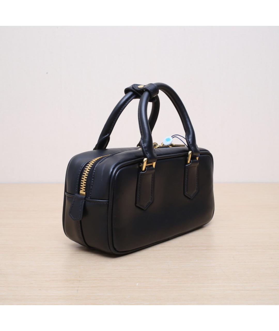 MIU MIU Черная кожаная сумка через плечо, фото 5