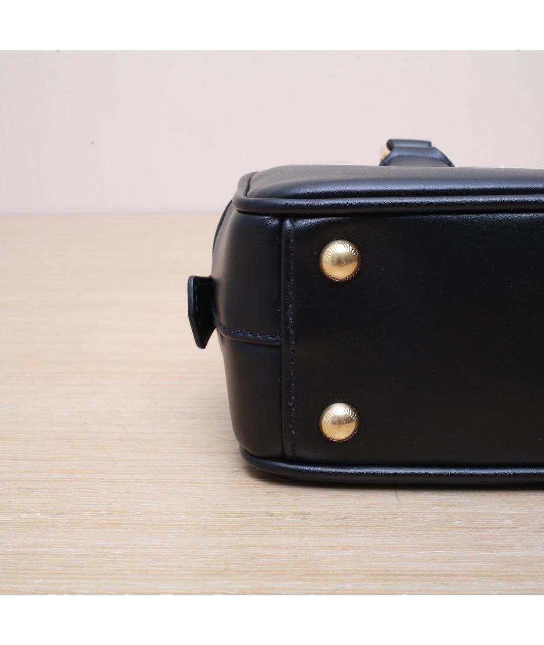 MIU MIU Черная кожаная сумка через плечо, фото 8