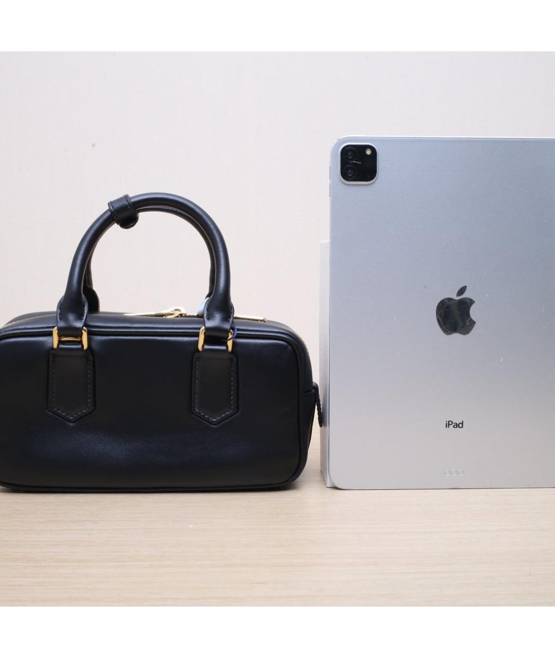 MIU MIU Черная кожаная сумка через плечо, фото 6