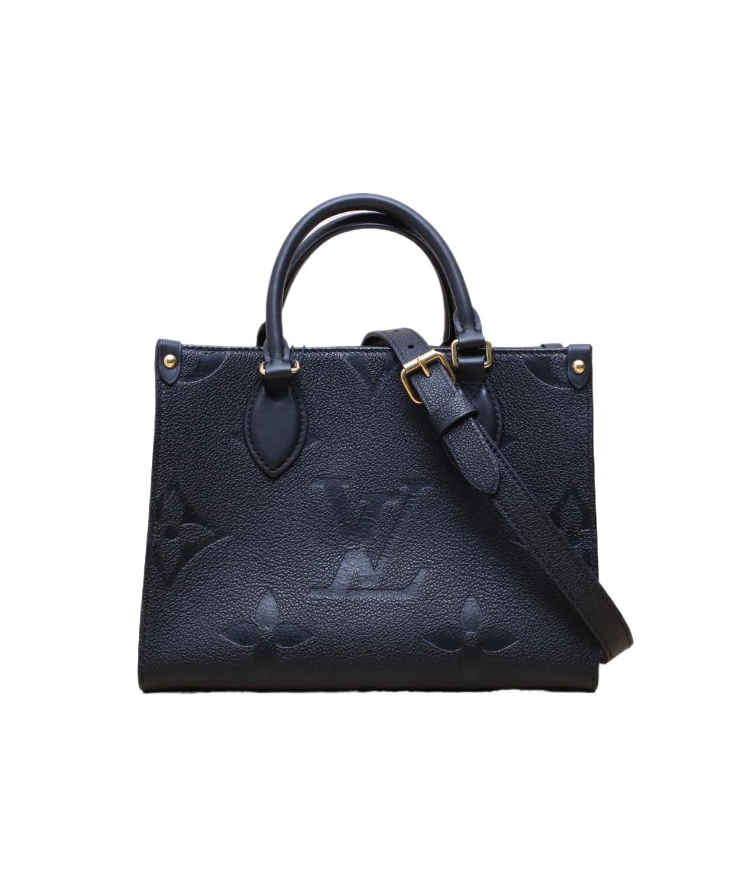 LOUIS VUITTON Черная кожаная сумка через плечо, фото 1