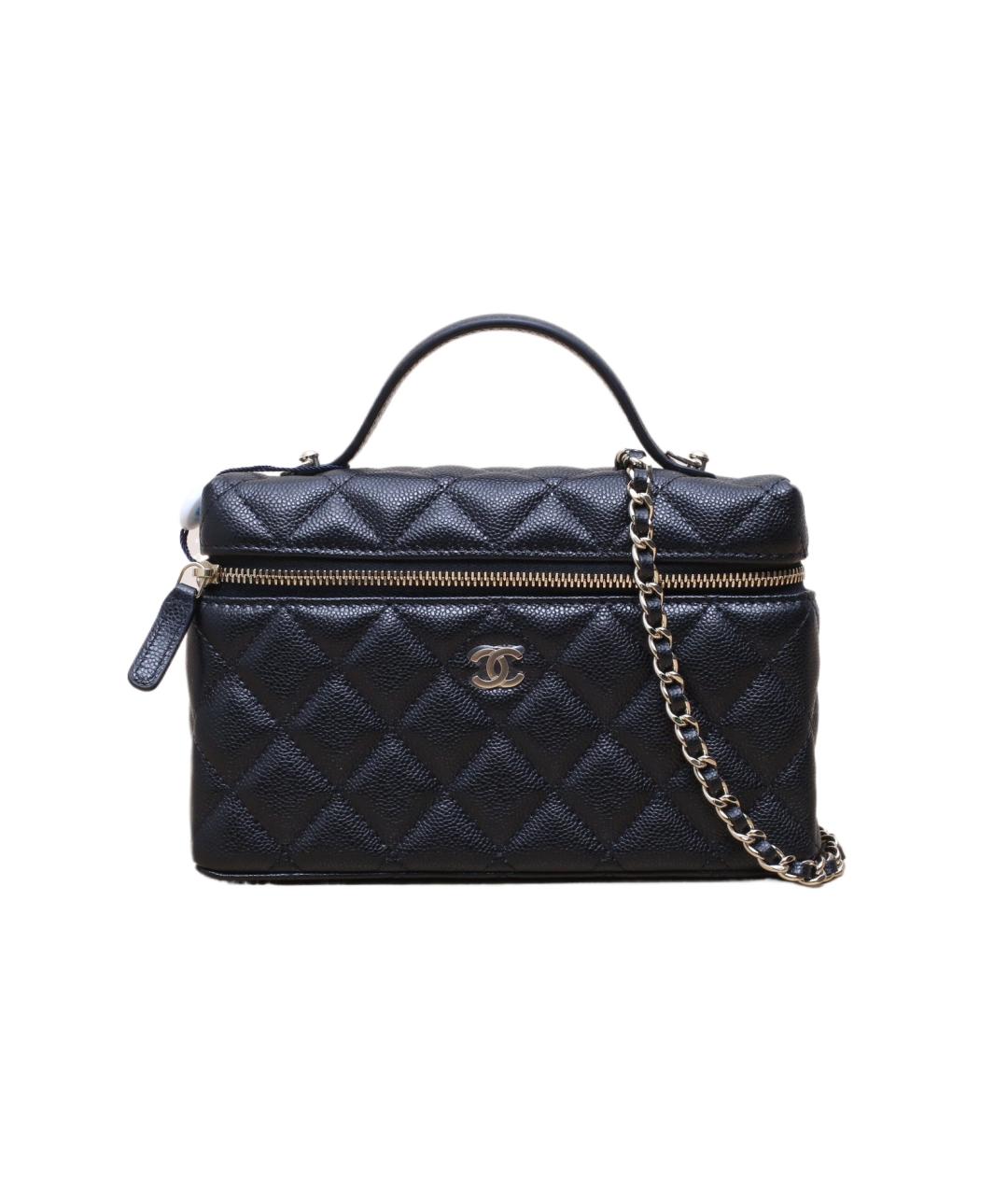 CHANEL Черная кожаная сумка через плечо, фото 1