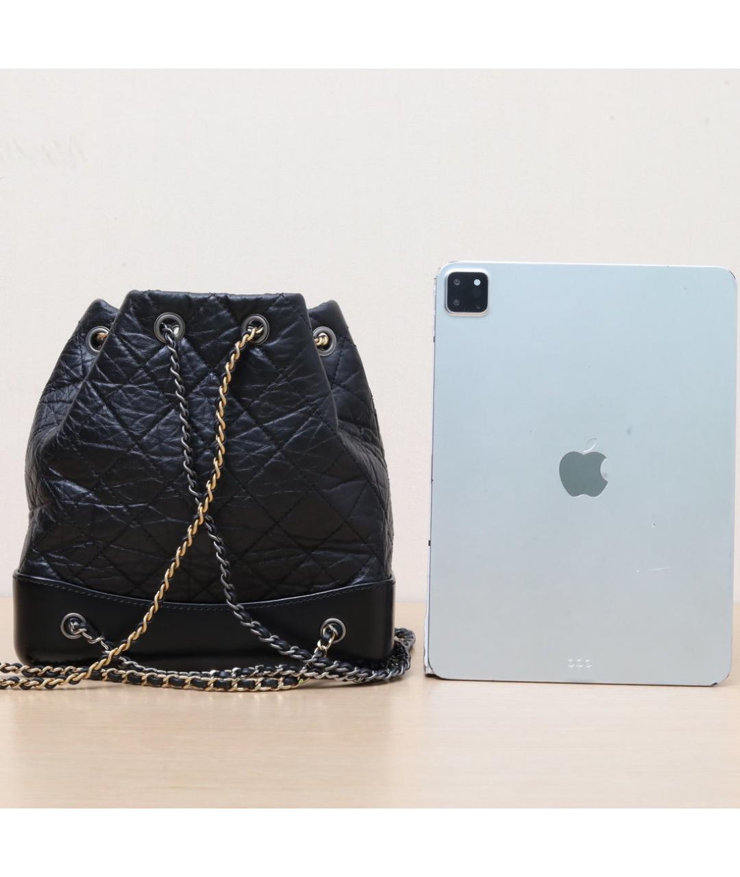 CHANEL Черный кожаный рюкзак, фото 7