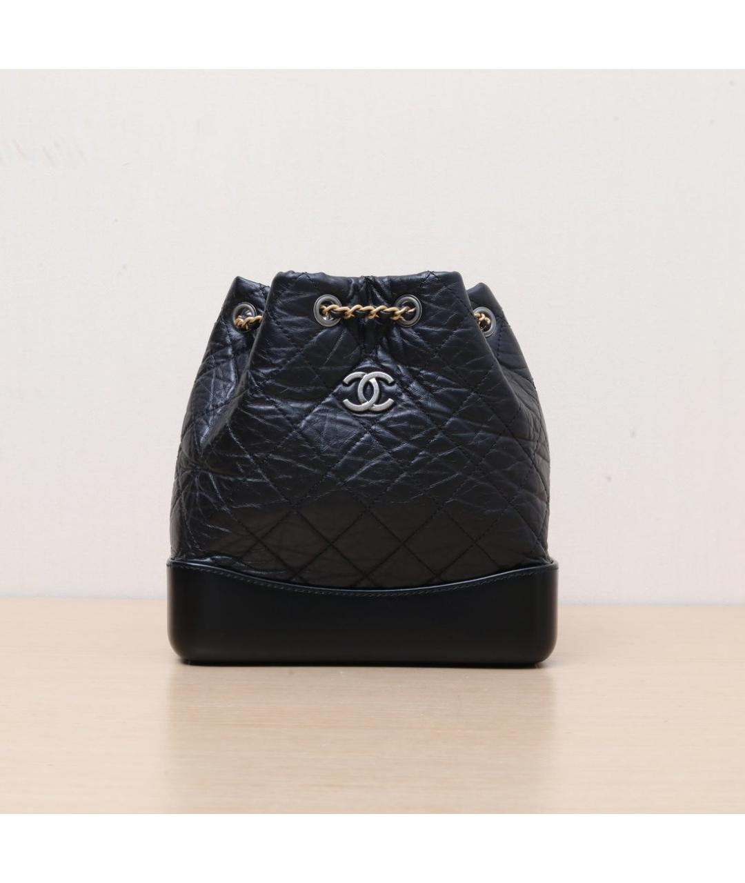 CHANEL Черный кожаный рюкзак, фото 3