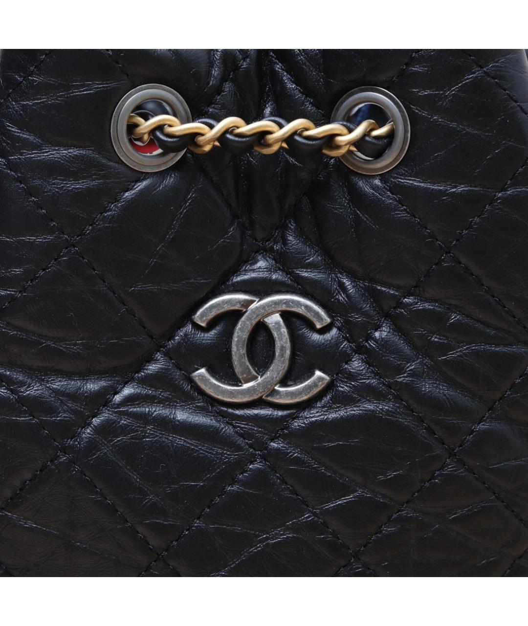 CHANEL Черный кожаный рюкзак, фото 8