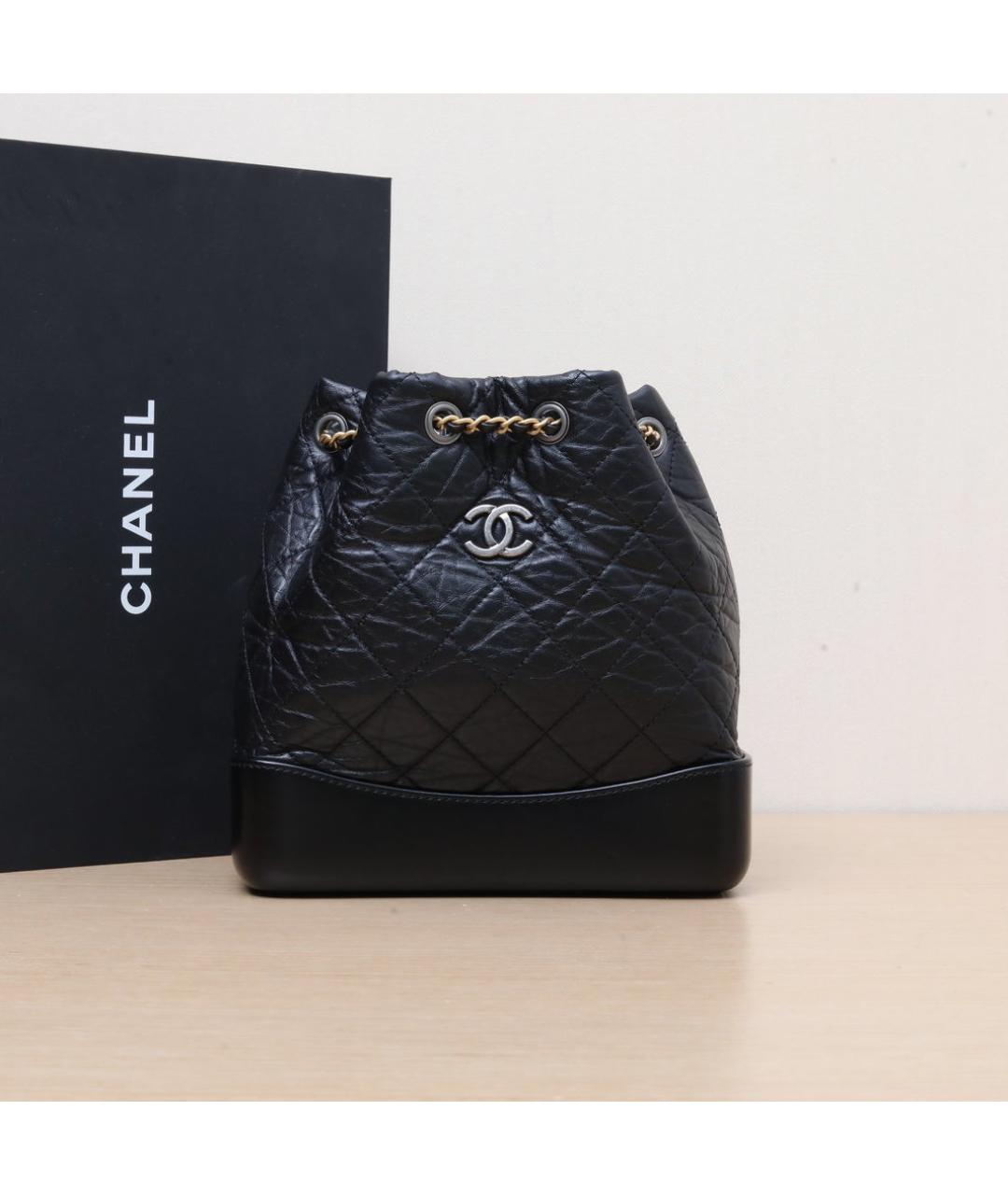 CHANEL Черный кожаный рюкзак, фото 2