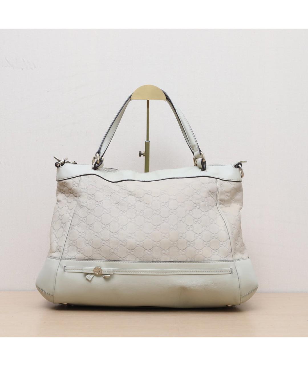 GUCCI Бежевая кожаная сумка через плечо, фото 3