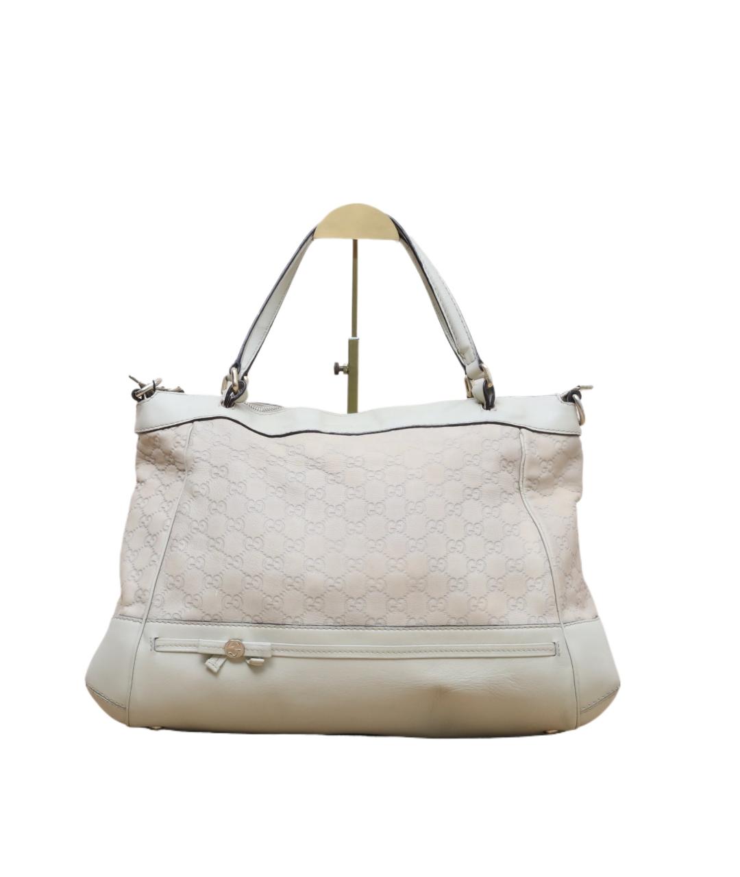 GUCCI Бежевая кожаная сумка через плечо, фото 1