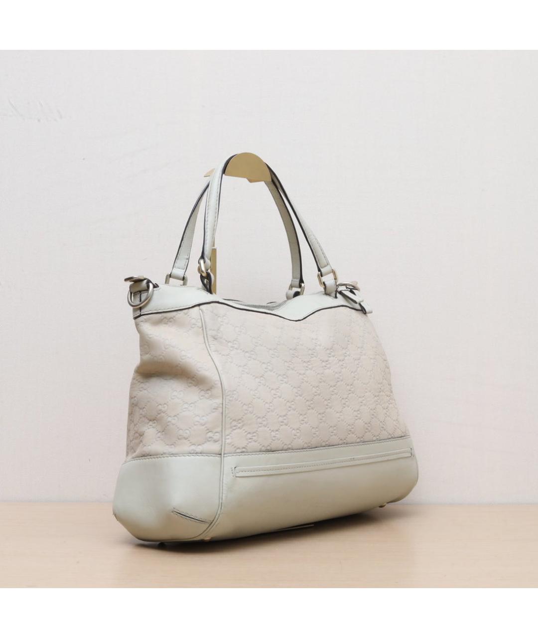 GUCCI Бежевая кожаная сумка через плечо, фото 6