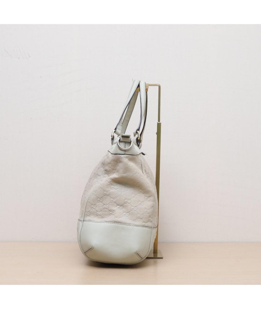 GUCCI Бежевая кожаная сумка через плечо, фото 5