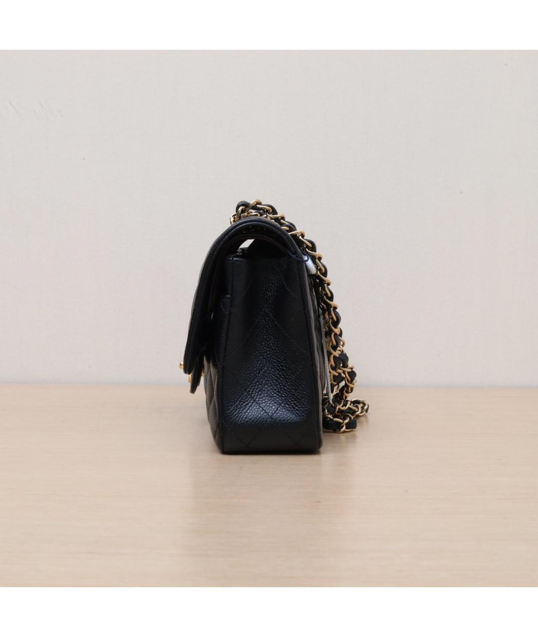 CHANEL Черная кожаная сумка через плечо, фото 5