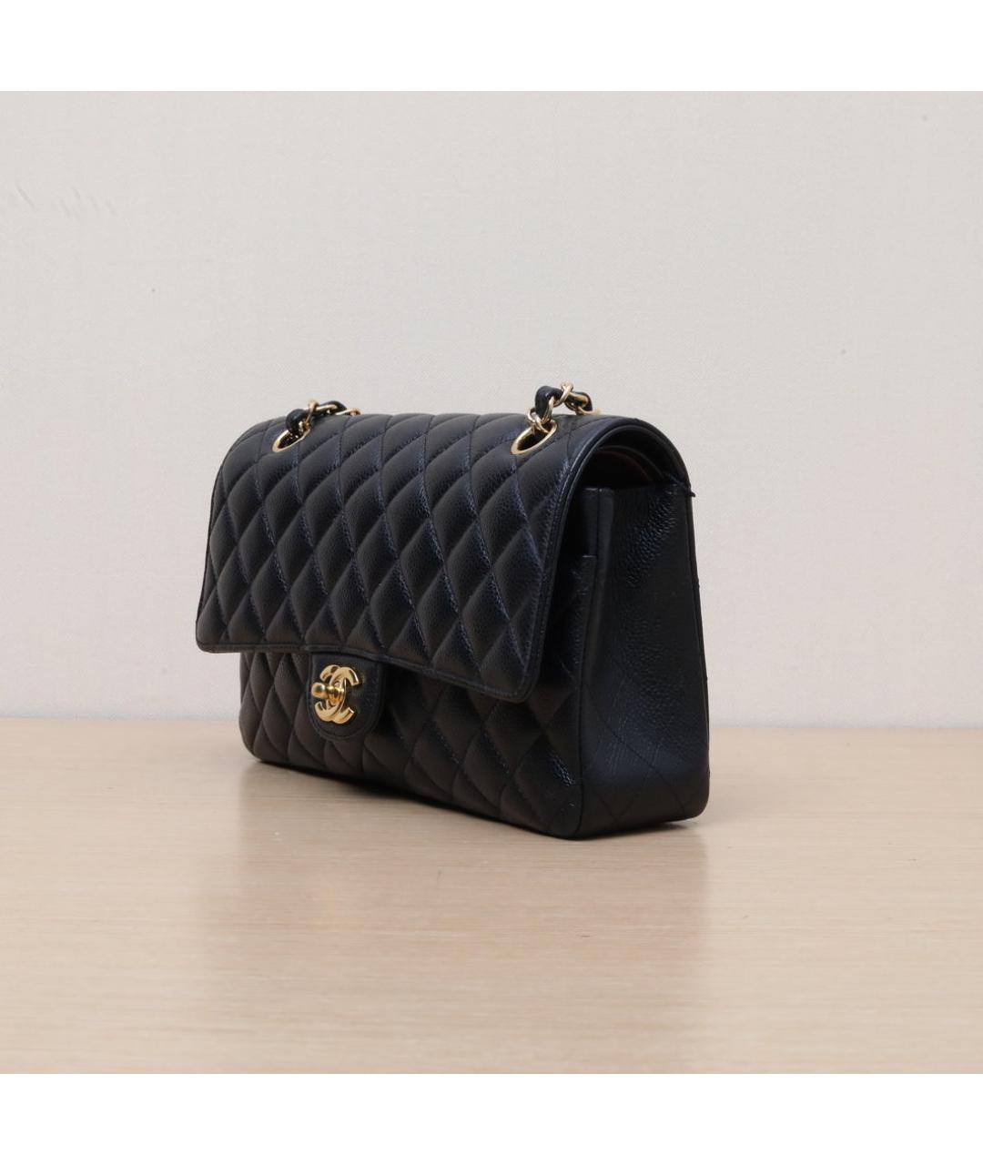 CHANEL Черная кожаная сумка через плечо, фото 4