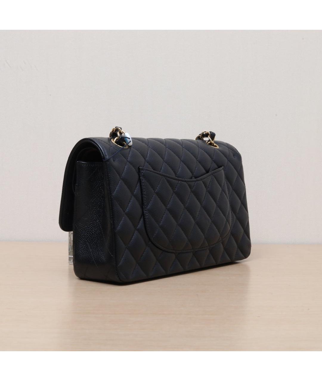 CHANEL Черная кожаная сумка через плечо, фото 6