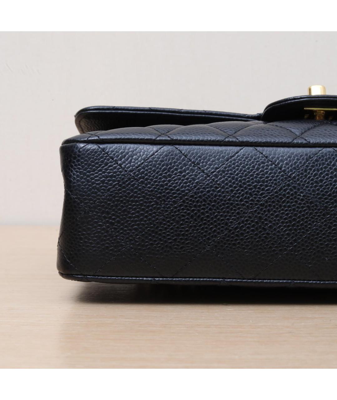 CHANEL Черная кожаная сумка через плечо, фото 9