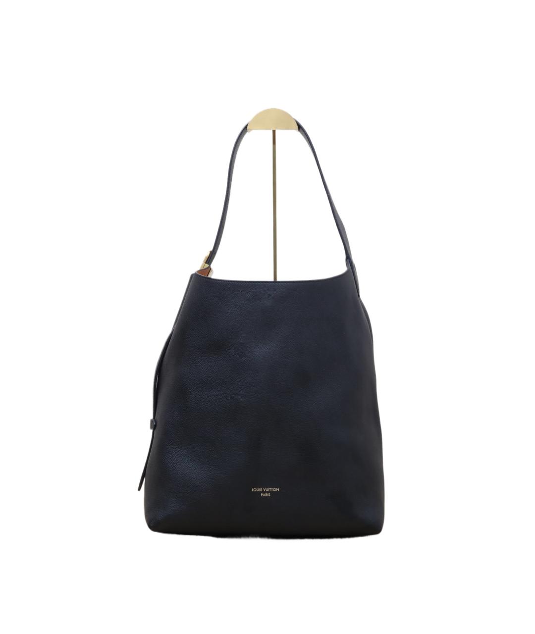 LOUIS VUITTON Черная кожаная сумка через плечо, фото 1