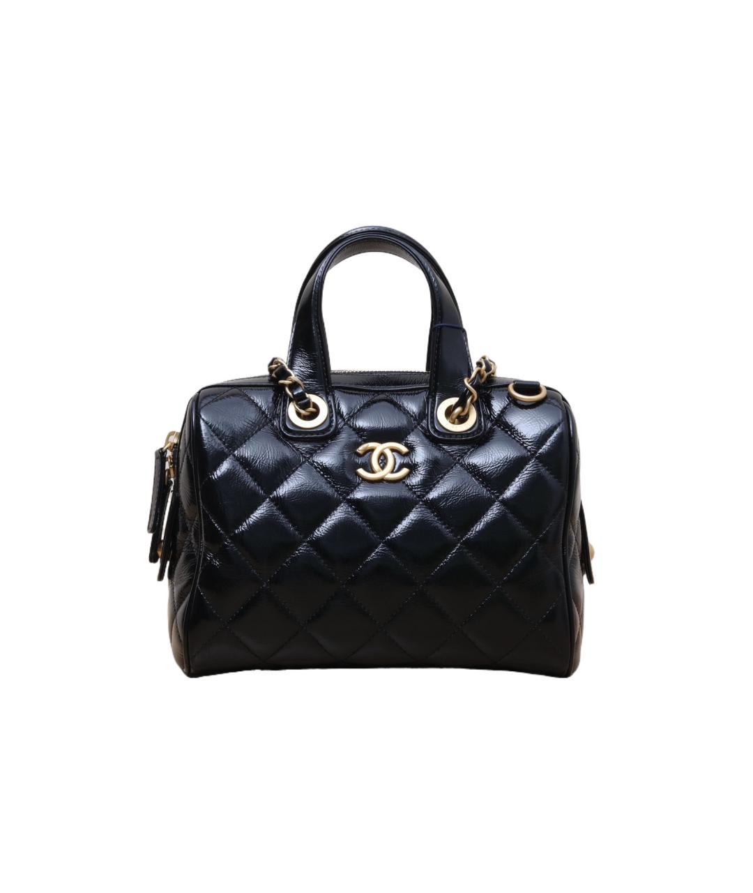 CHANEL Черная кожаная сумка через плечо, фото 1