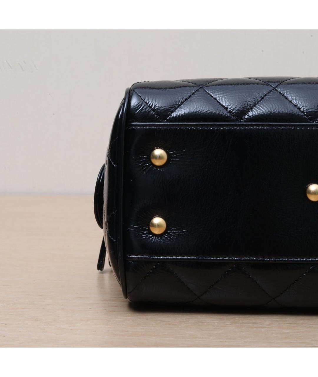 CHANEL Черная кожаная сумка через плечо, фото 9