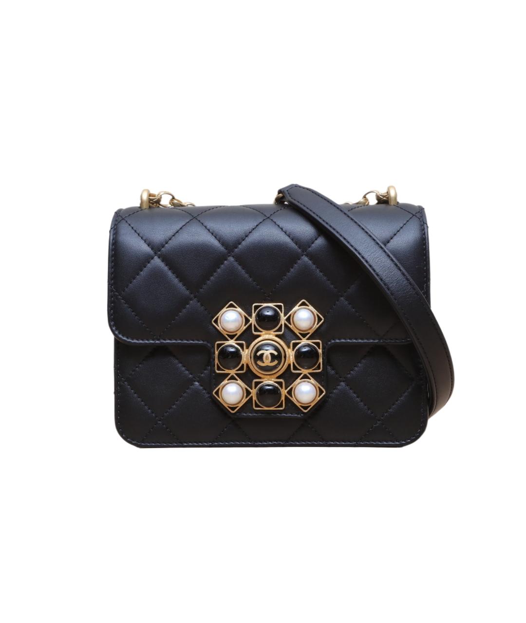 CHANEL Черная кожаная сумка через плечо, фото 1