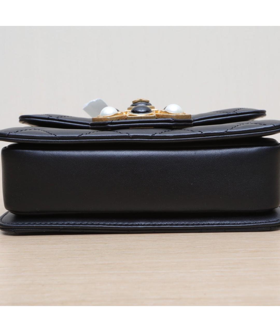 CHANEL Черная кожаная сумка через плечо, фото 9