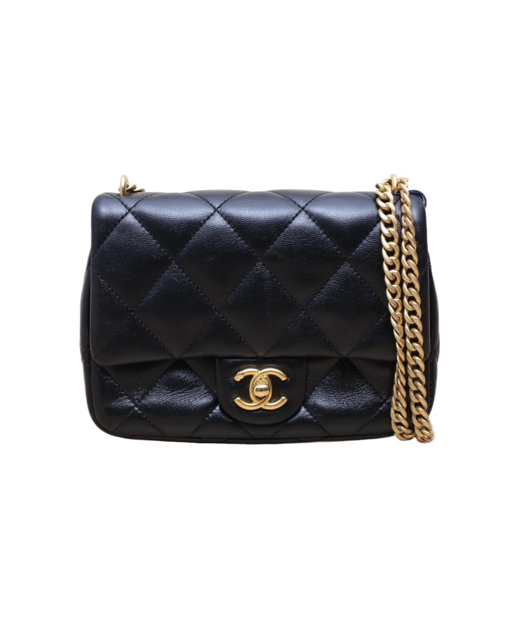 CHANEL Черная кожаная сумка через плечо, фото 1