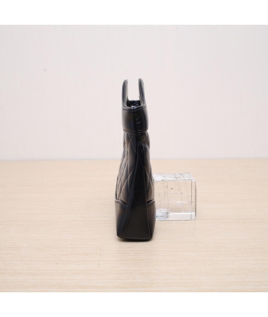 CHANEL Черная кожаная сумка через плечо, фото 5