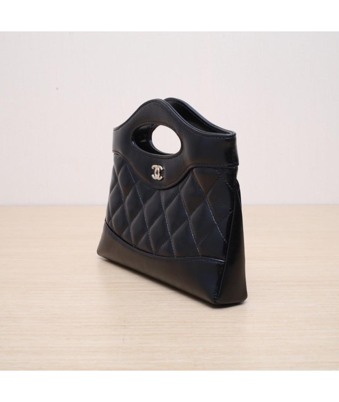 CHANEL Черная кожаная сумка через плечо, фото 4