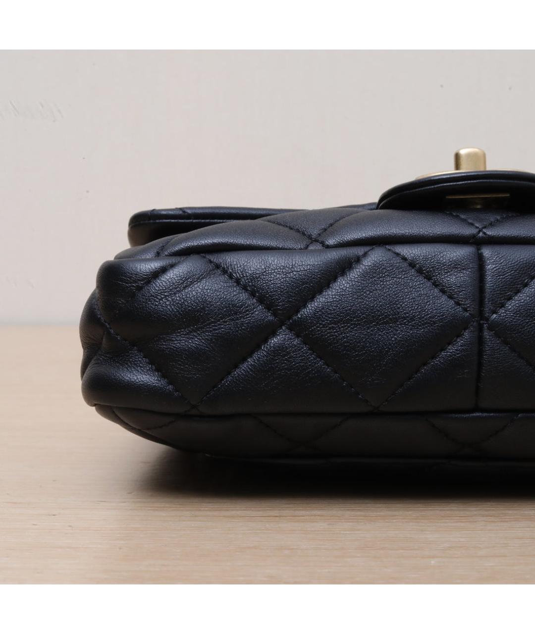 CHANEL Черная кожаная сумка через плечо, фото 9