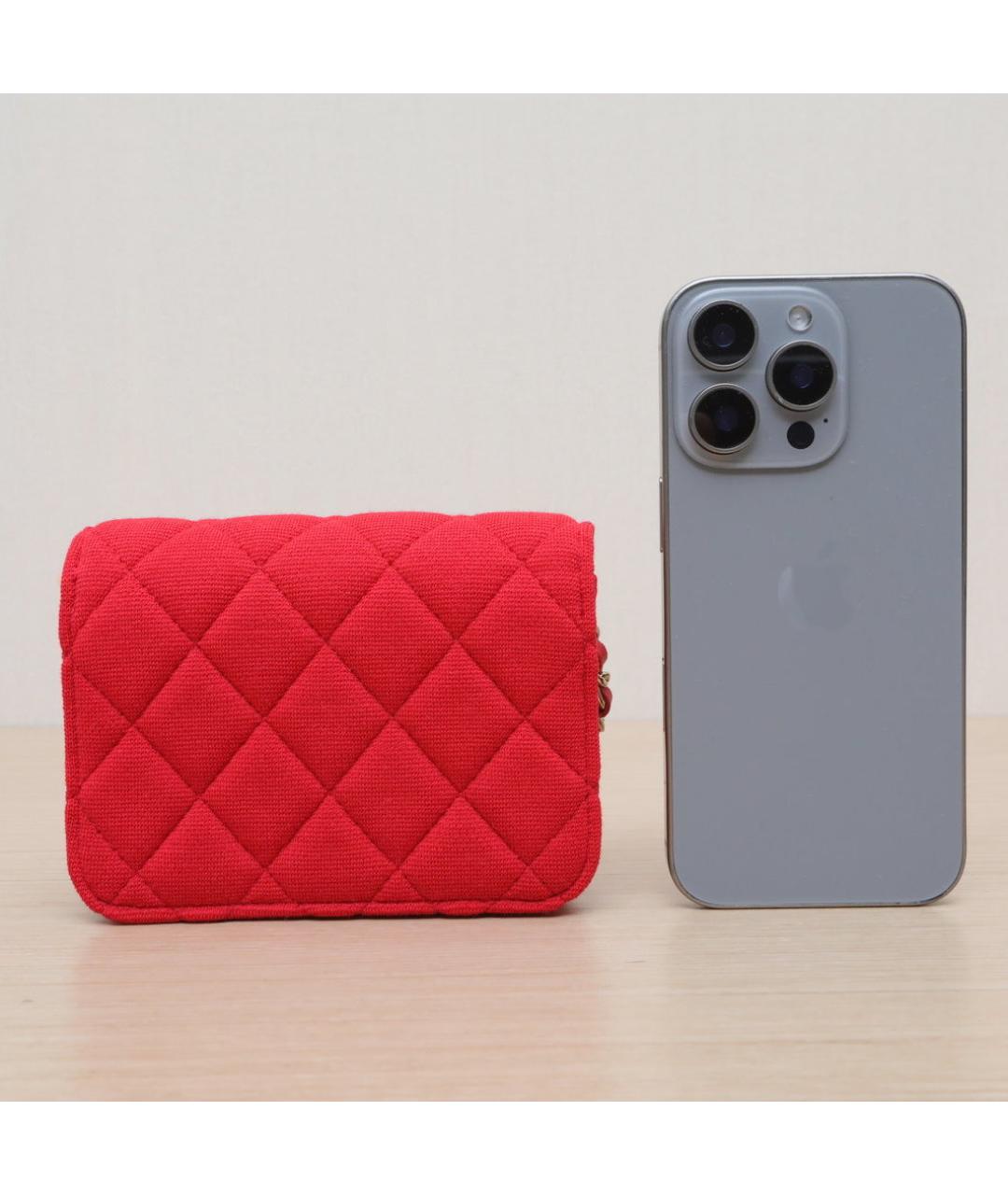 CHANEL Красная сумка через плечо, фото 7