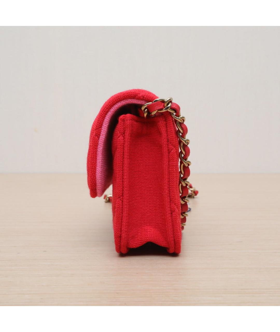 CHANEL Красная сумка через плечо, фото 5