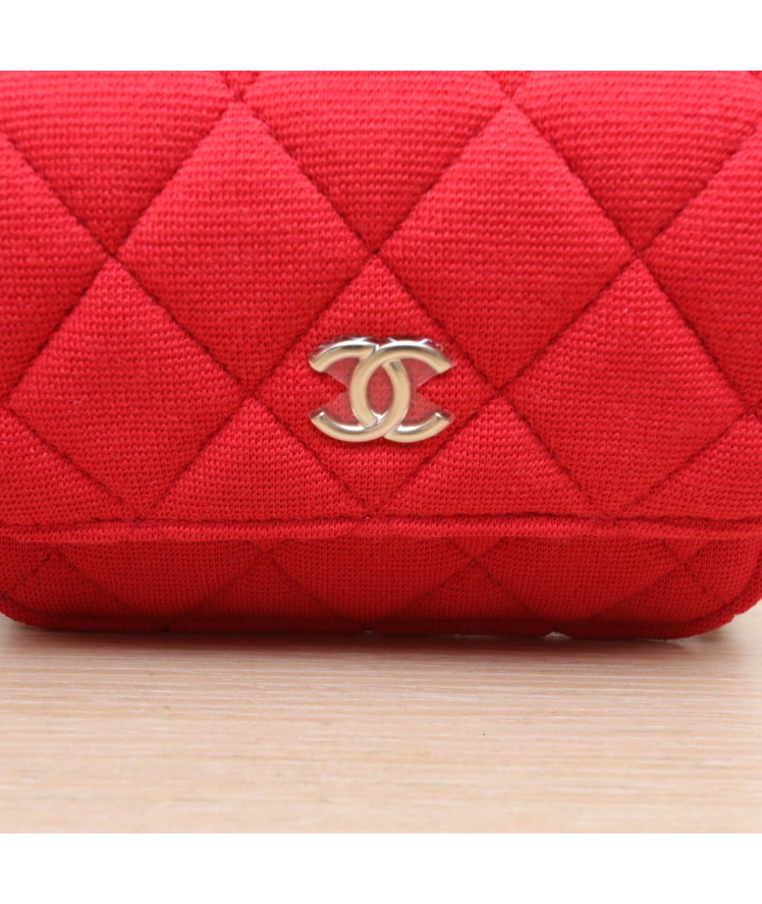 CHANEL Красная сумка через плечо, фото 8